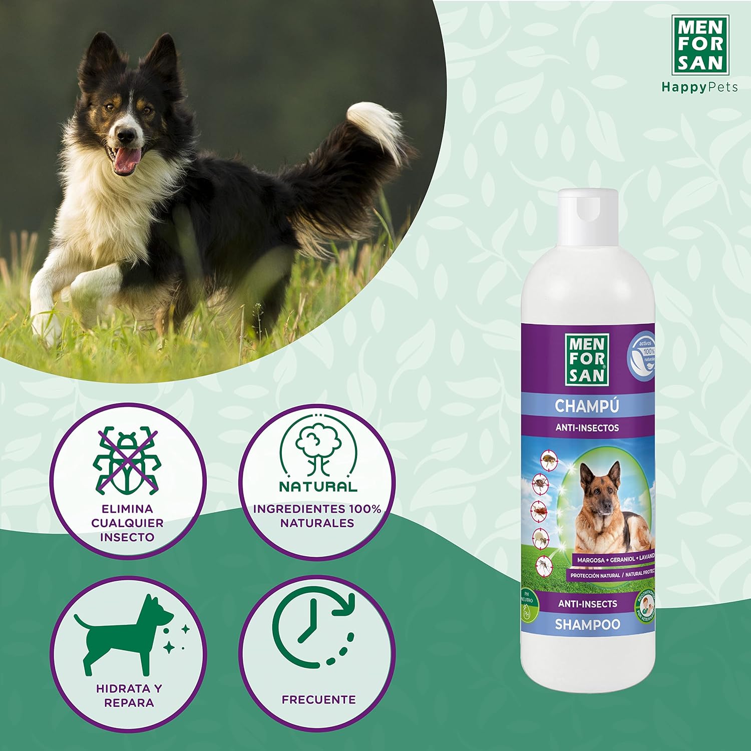 Champú Anti insectos Perros MENFORSAN