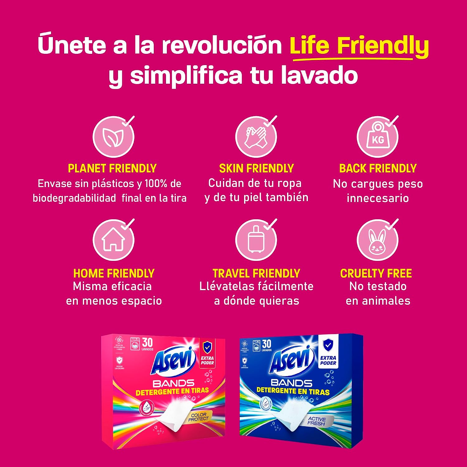 Asevi Bands Detergente en Tiras