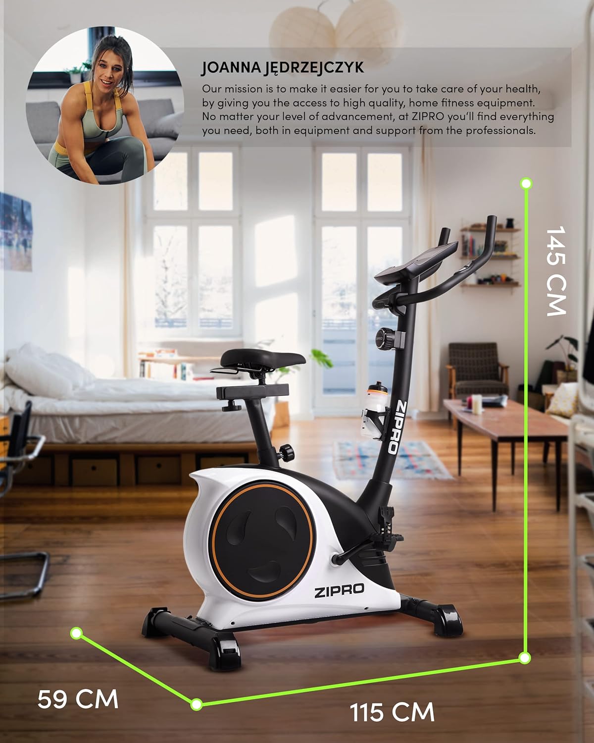 Zipro bicicleta estática magnética