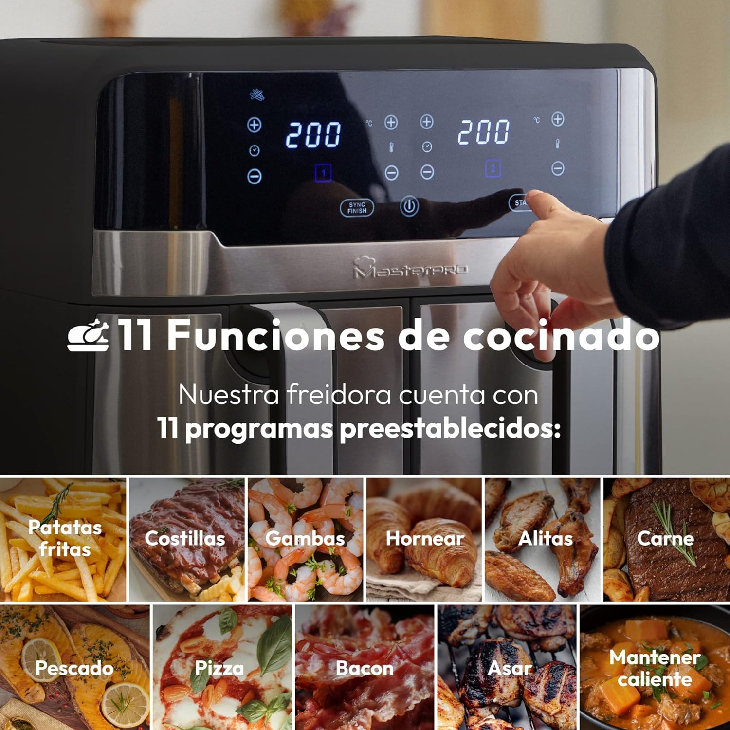 Freidora Sin Aceite MasterPro 900 