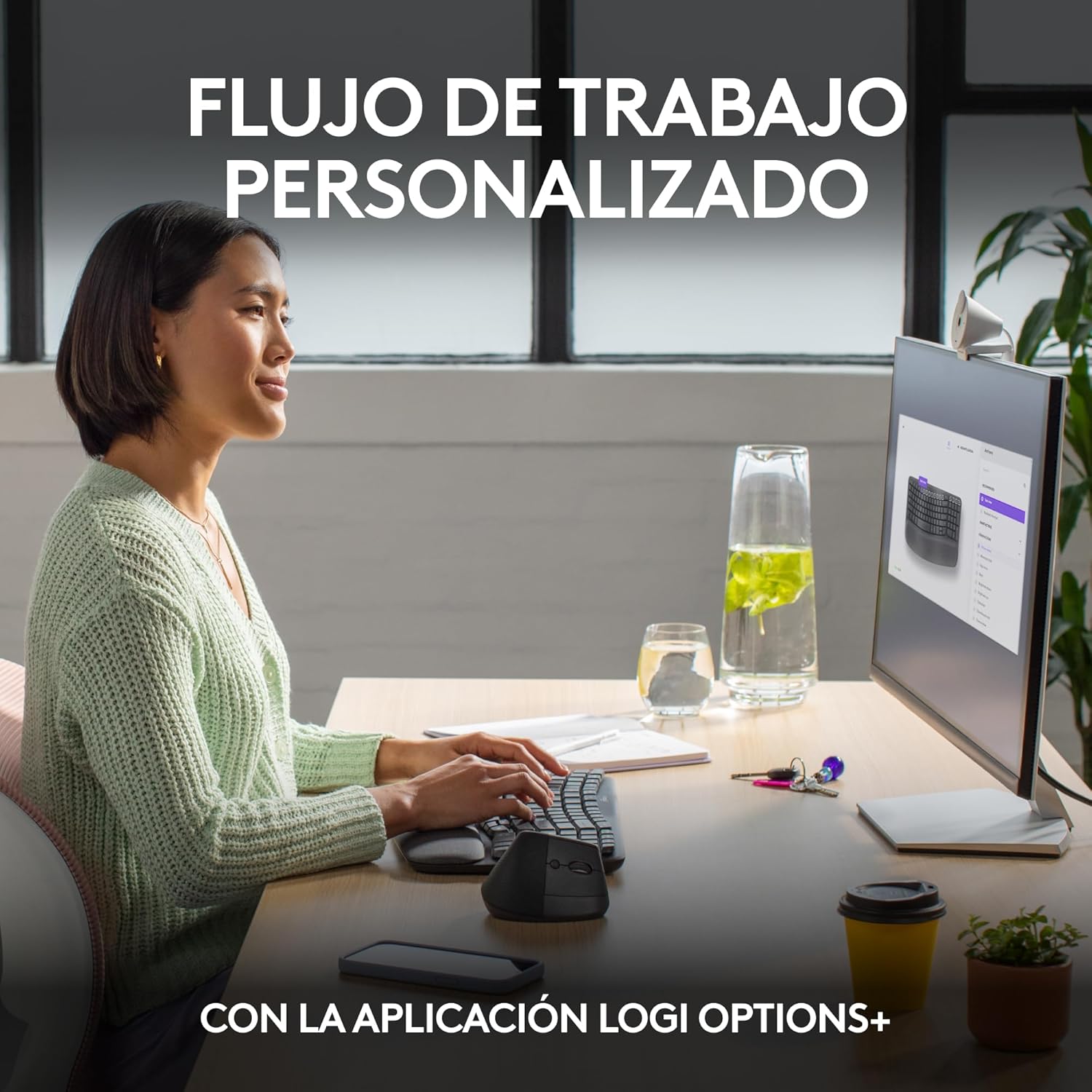 Teclado ergonómico Logitech Wave