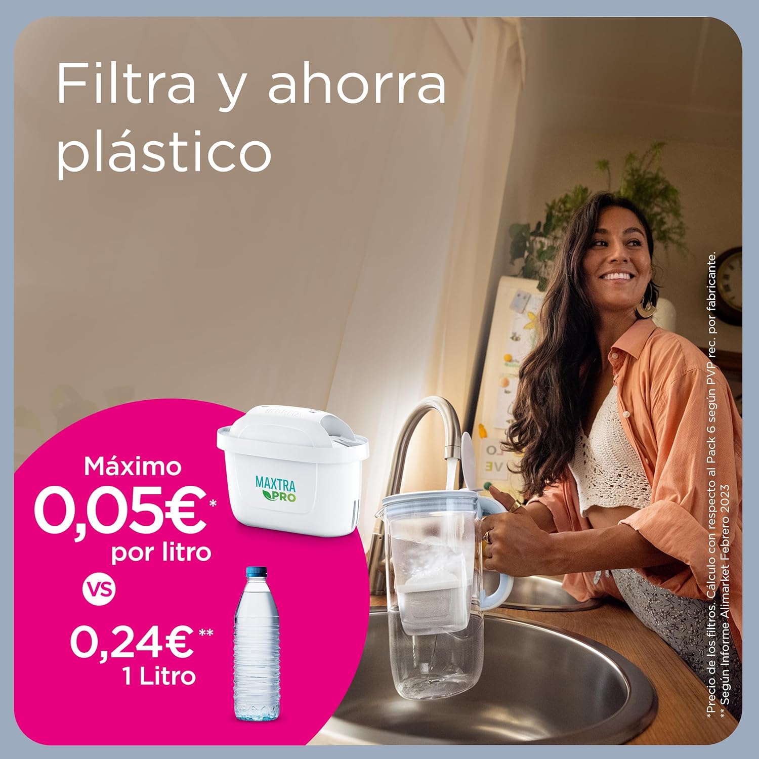Jarra con Filtro de Agua Marella Blanca