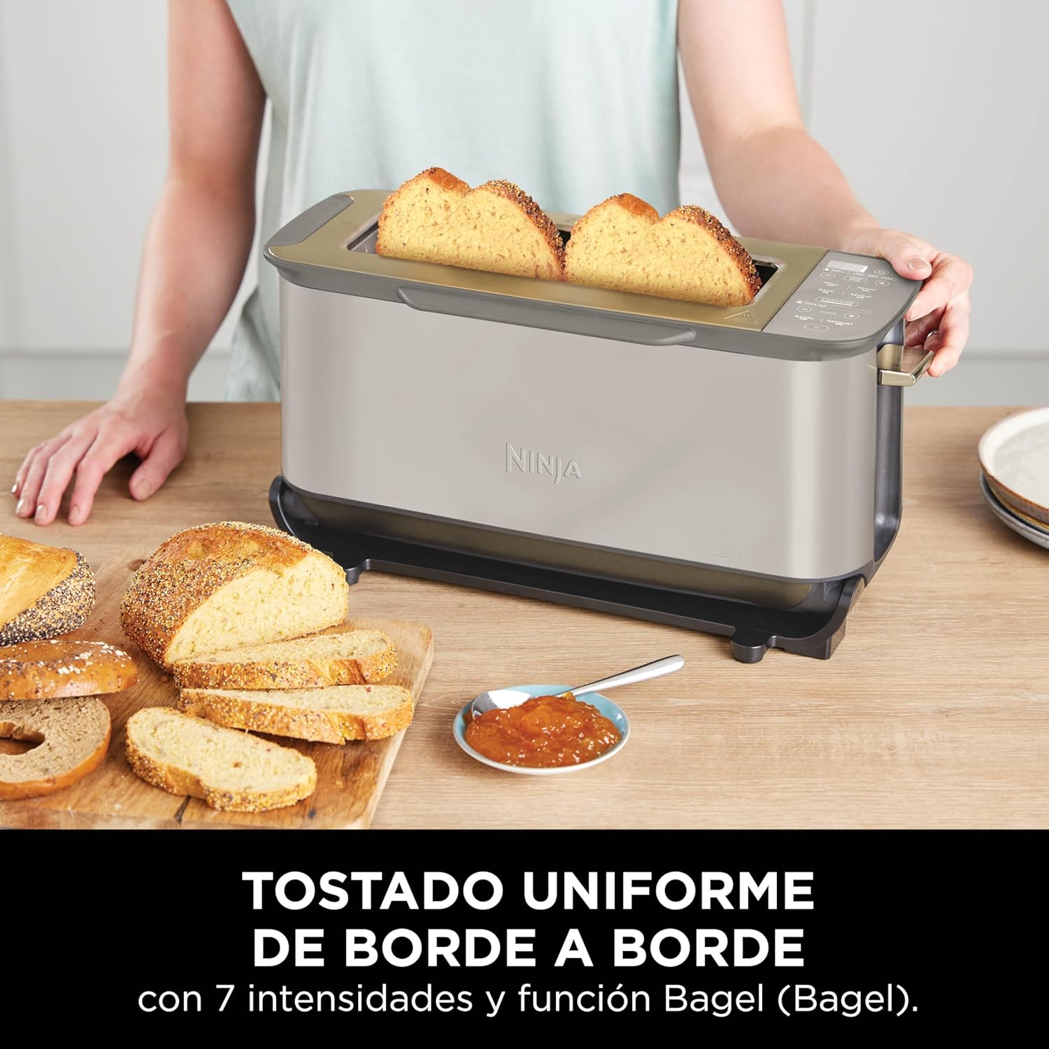Ninja Foodi Tostadora parrilla y sandwichera