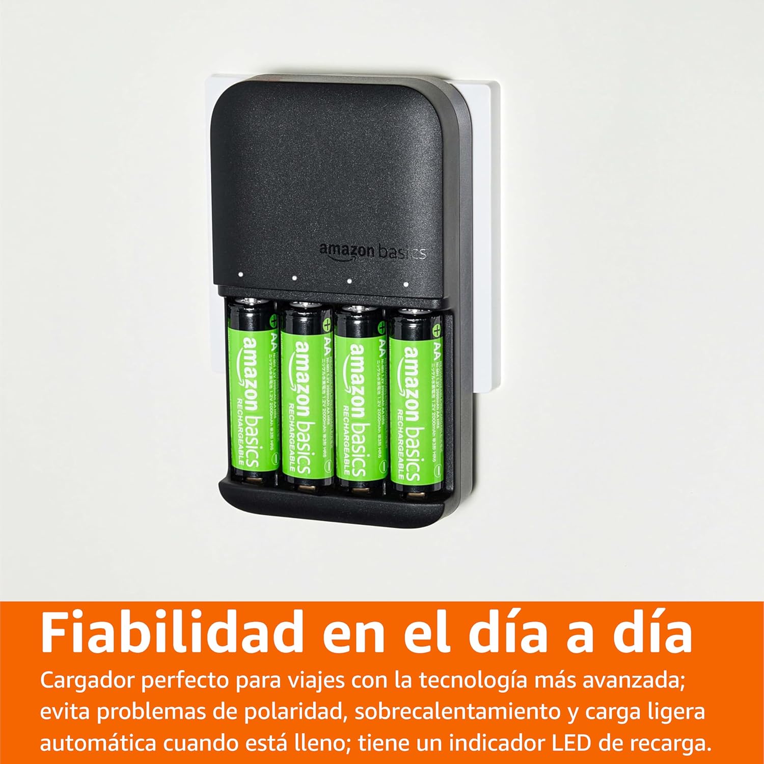 Amazon Basics pilas recargables y cargador