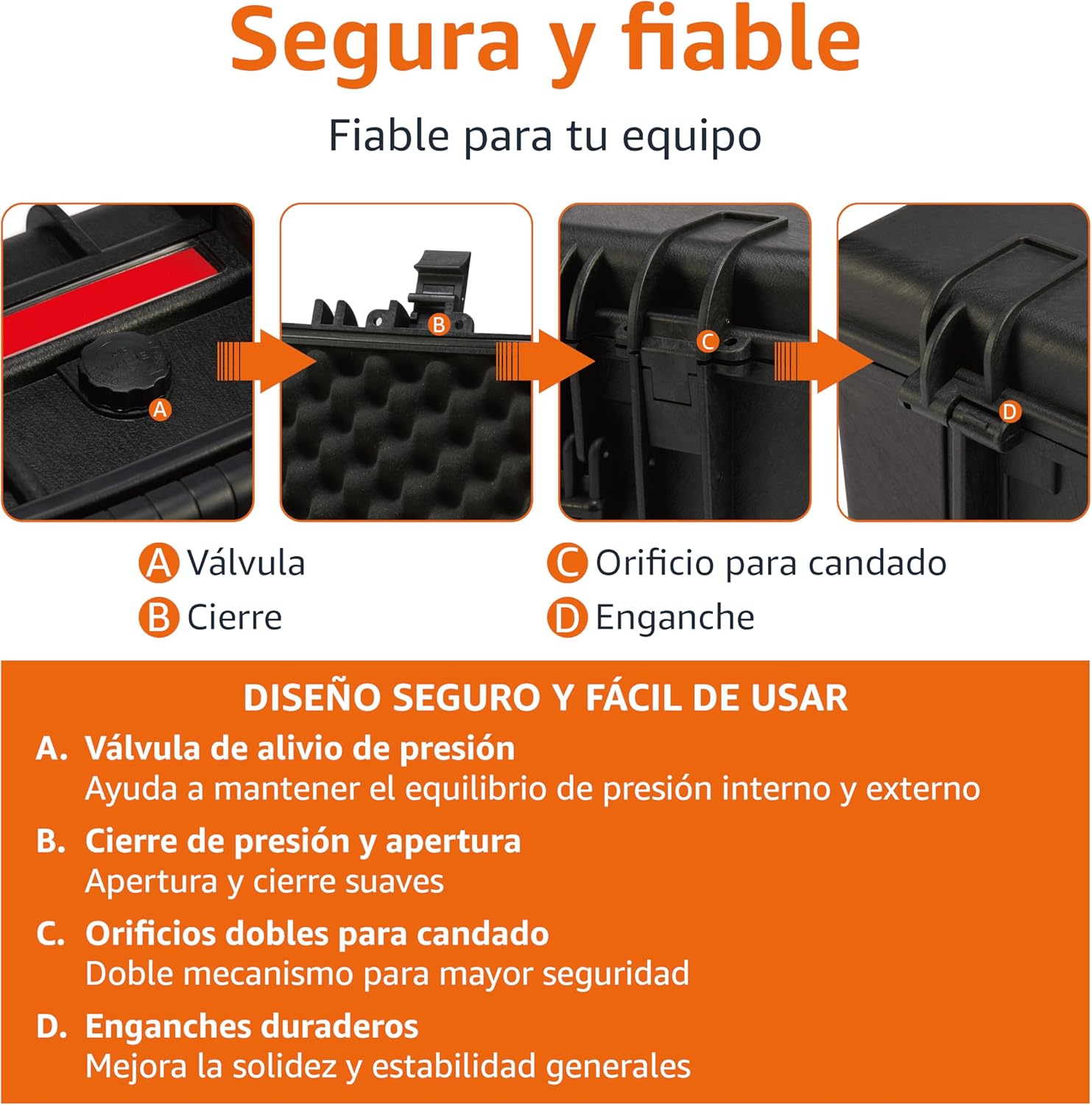 Amazon Basics Maleta Portátil Protectora
