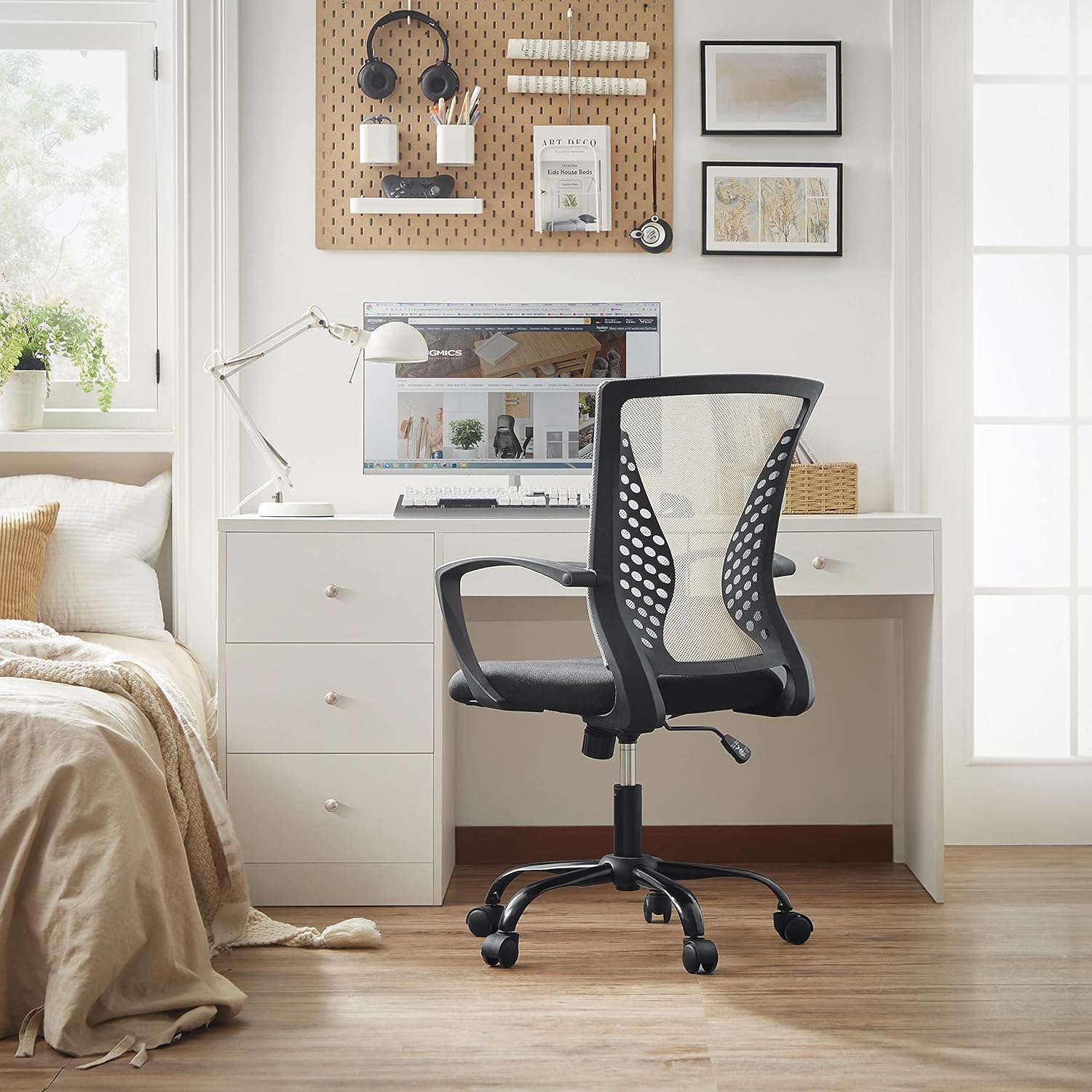 SONGMICS Silla de Oficina giratoria