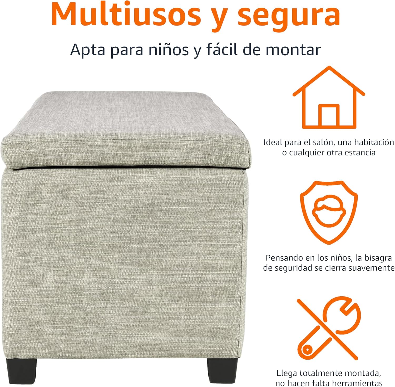 Amazon Basics Banco otomano