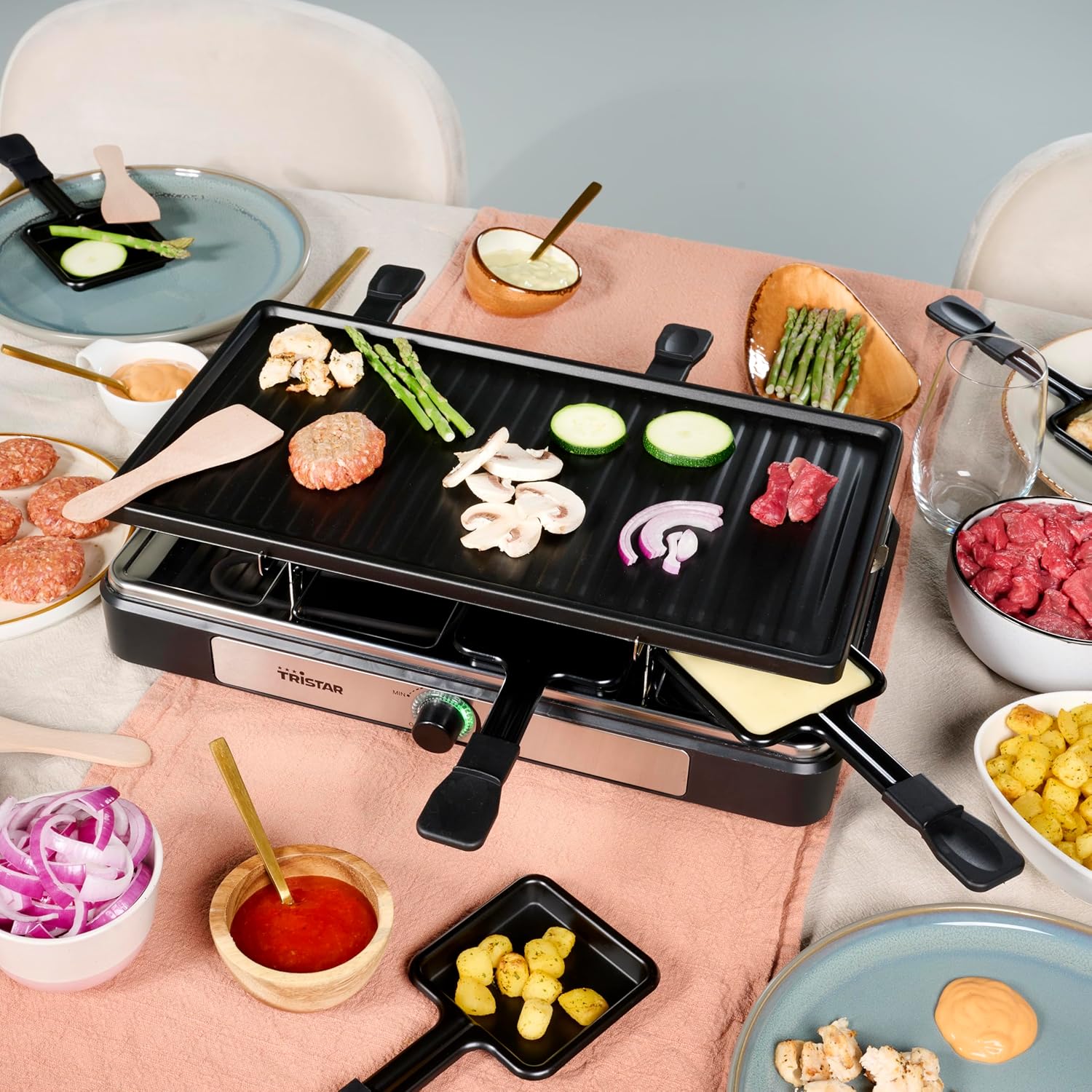 Superficie de cocción Tristar Raclette