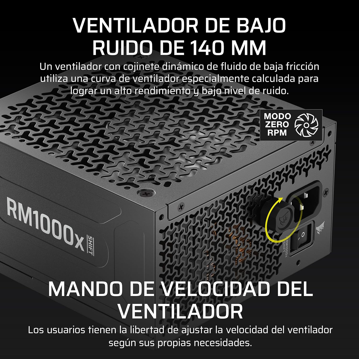 CORSAIR RM1000x Fuente Alimentación