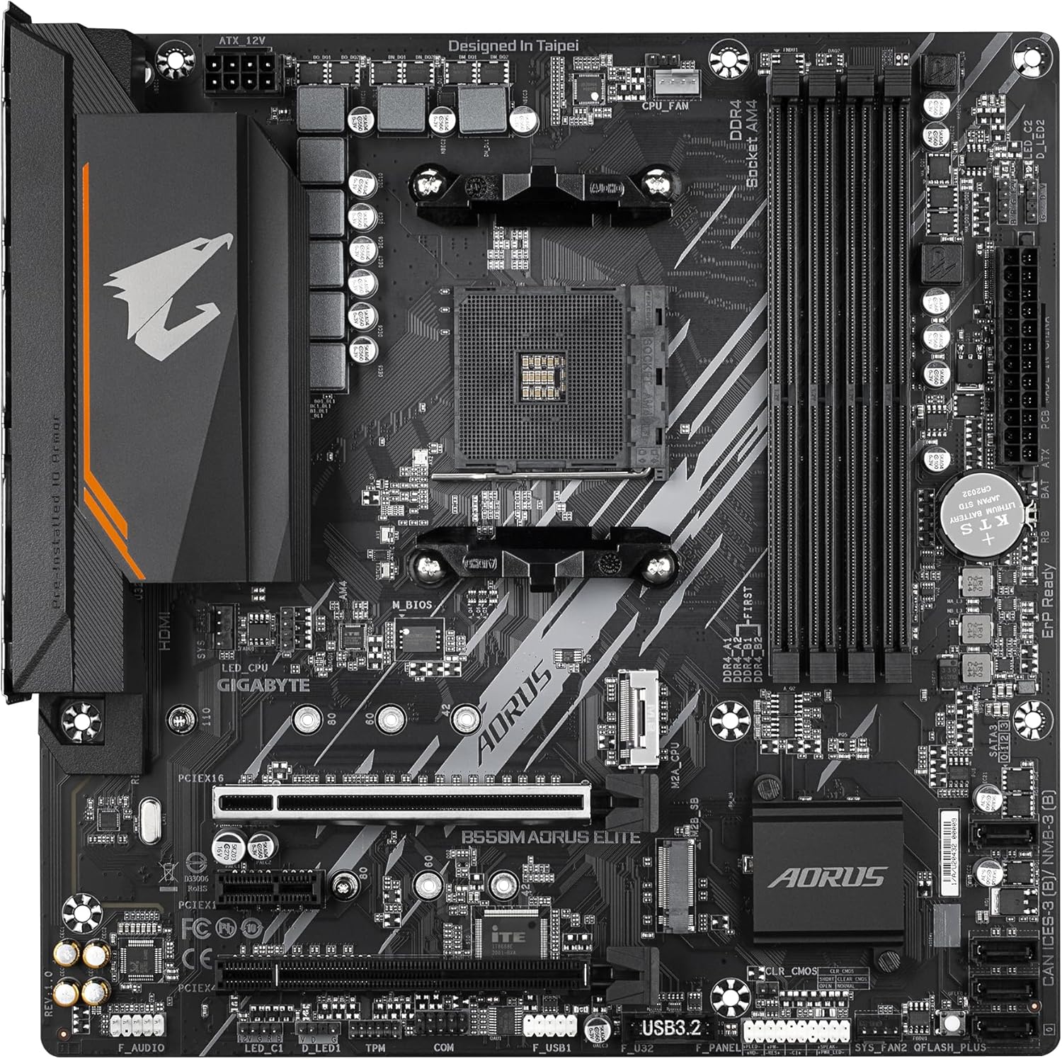 Placa base GIGABYTE B550M