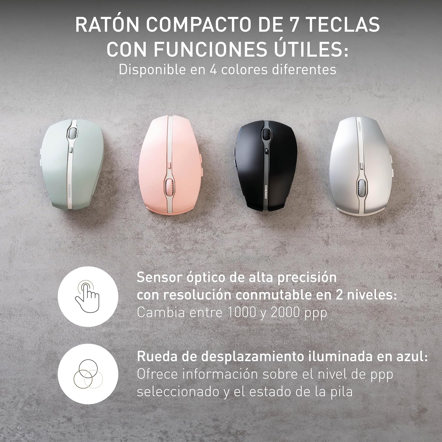 CHERRY GENTIX Ratón Inalámbrico