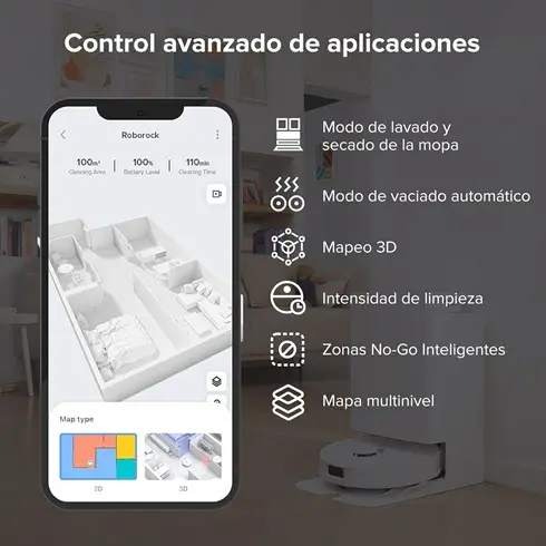 Aspirador Fregasuelos Roborock Qrevo 