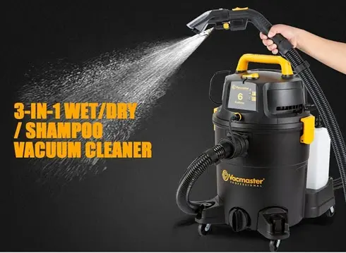 Aspirador con limpiador de tapicería Vacmaster
