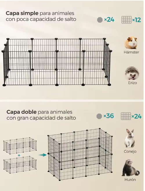 SONGMICS Jaula para Mascotas