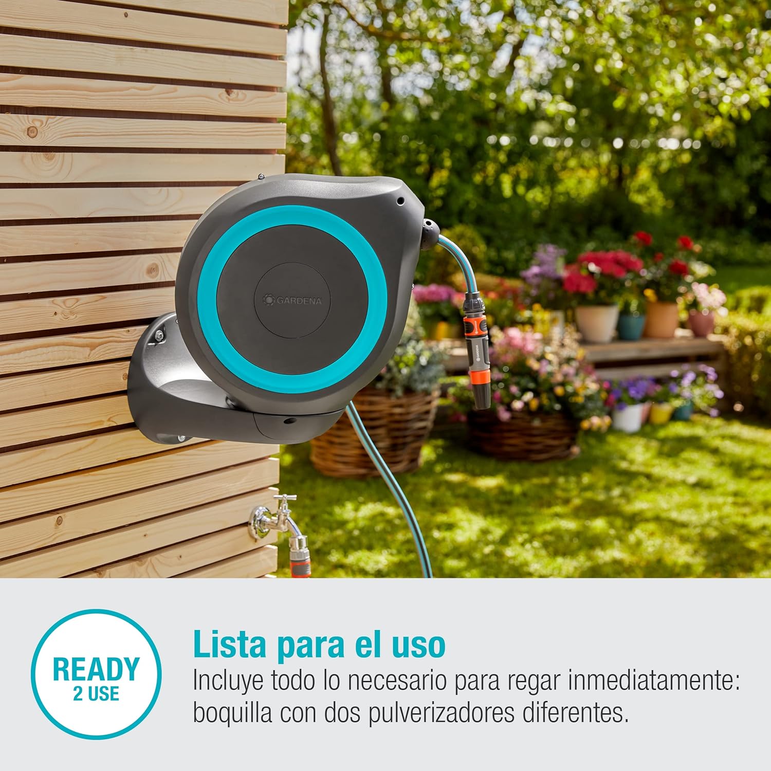 Carrete de manguera Gardena                 