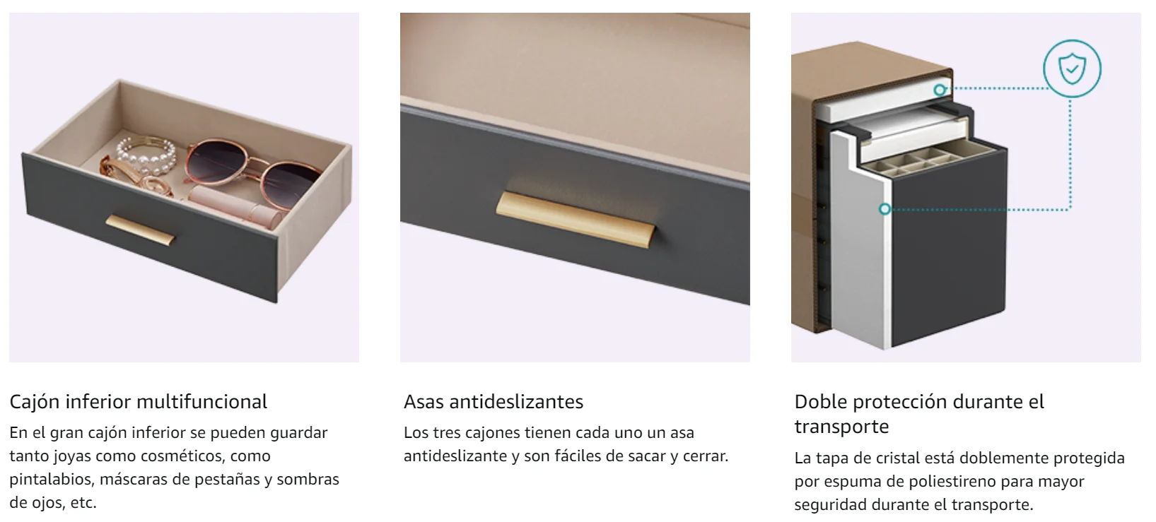 SONGMICS Caja de Joyas