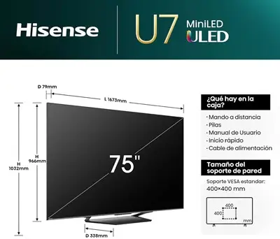 HISENSE 4K Mini Led Tv 75