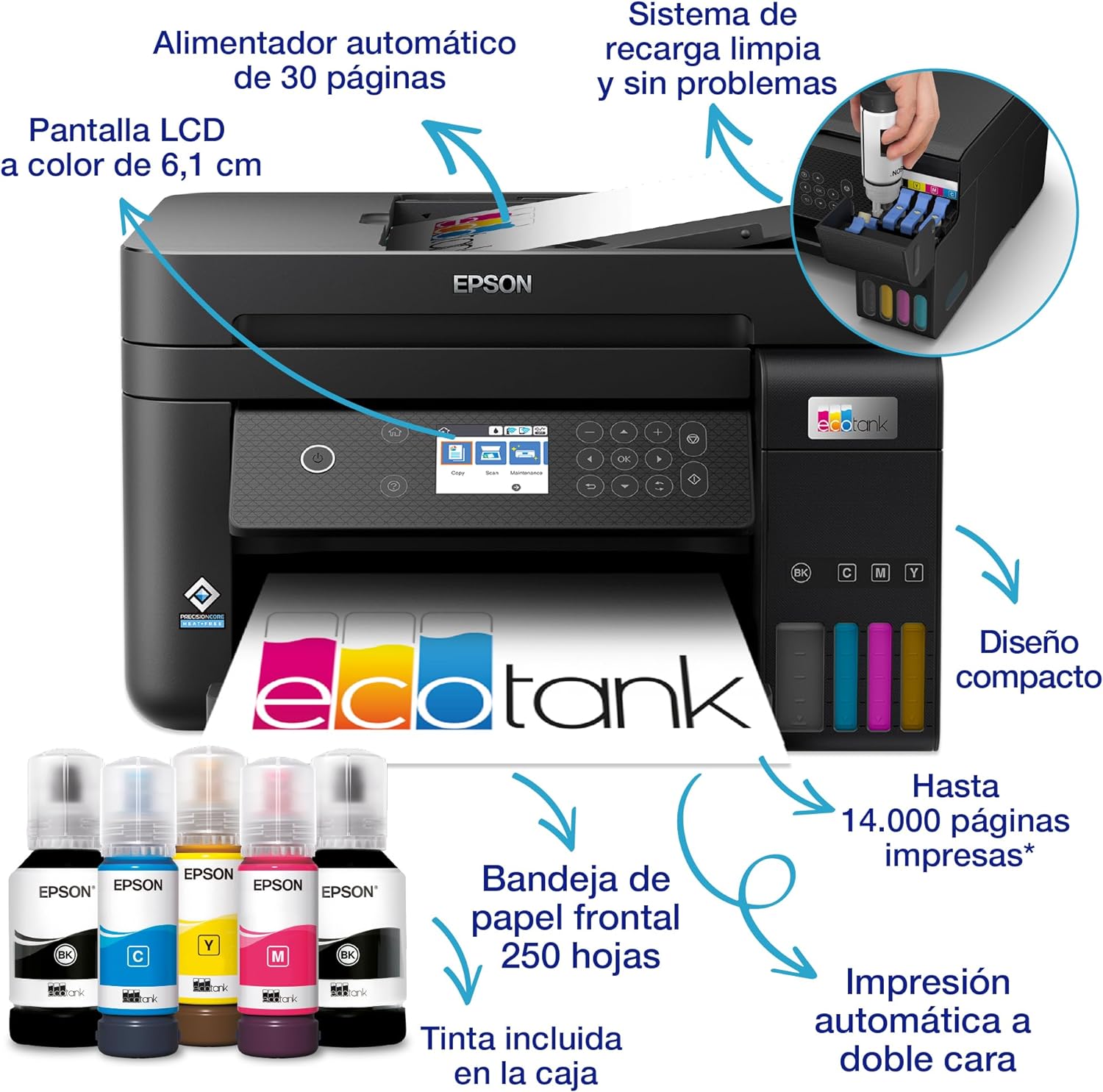 Impresora Epson Ecotank 3 en1