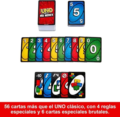 Juego de cartas UNO No Mercy