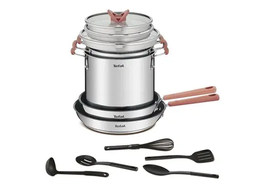 Juego de sartenes y ollas TEFAL