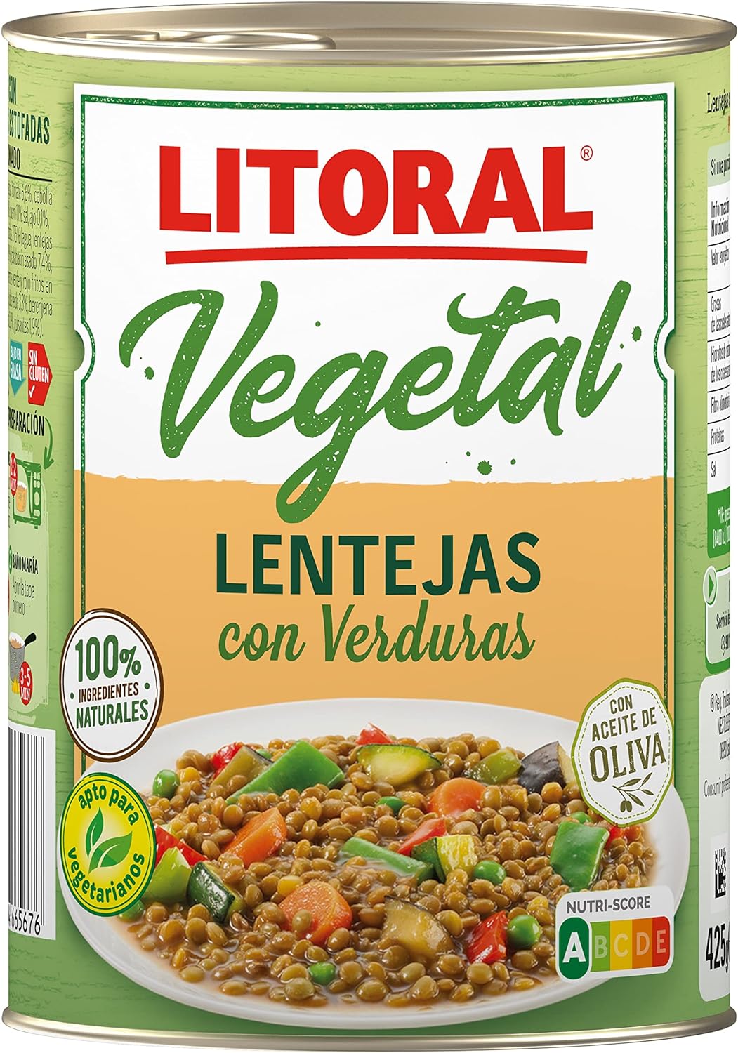 LITORAL Vegetal Lentejas con