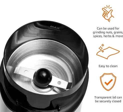 Molinillo de café eléctrico Amazon Basics