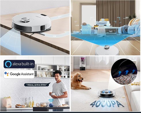 Robot Aspirador y Fregasuelos Eureka Nere10s
