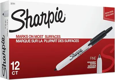 Rotuladores permanentes Sharpie negro