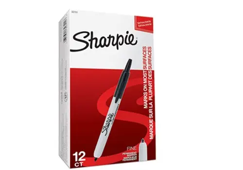 Rotuladores permanentes Sharpie negro