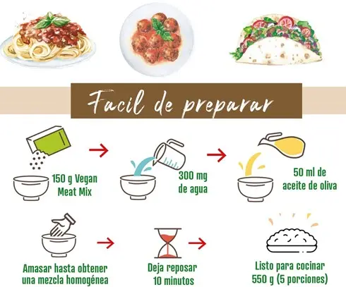 Sustitutivo de carne Weider Vegan