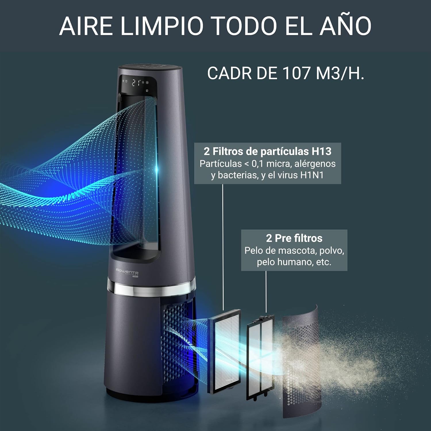 Ventilador Rowenta Eclipse 3 en 1
