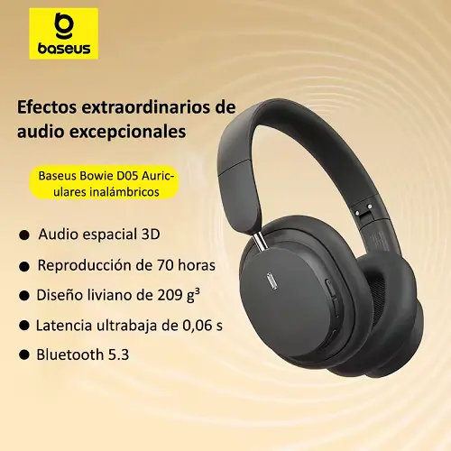 Auriculares Baseus Bowie D05