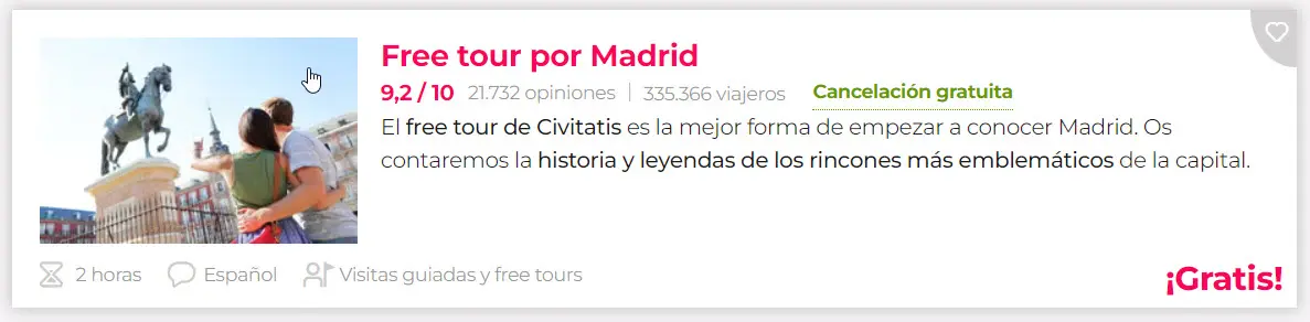 free tour por madrid