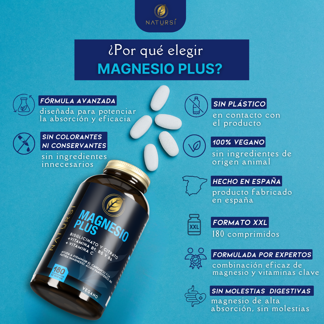 MAGNESIO PLUS 180 Comprimidos 