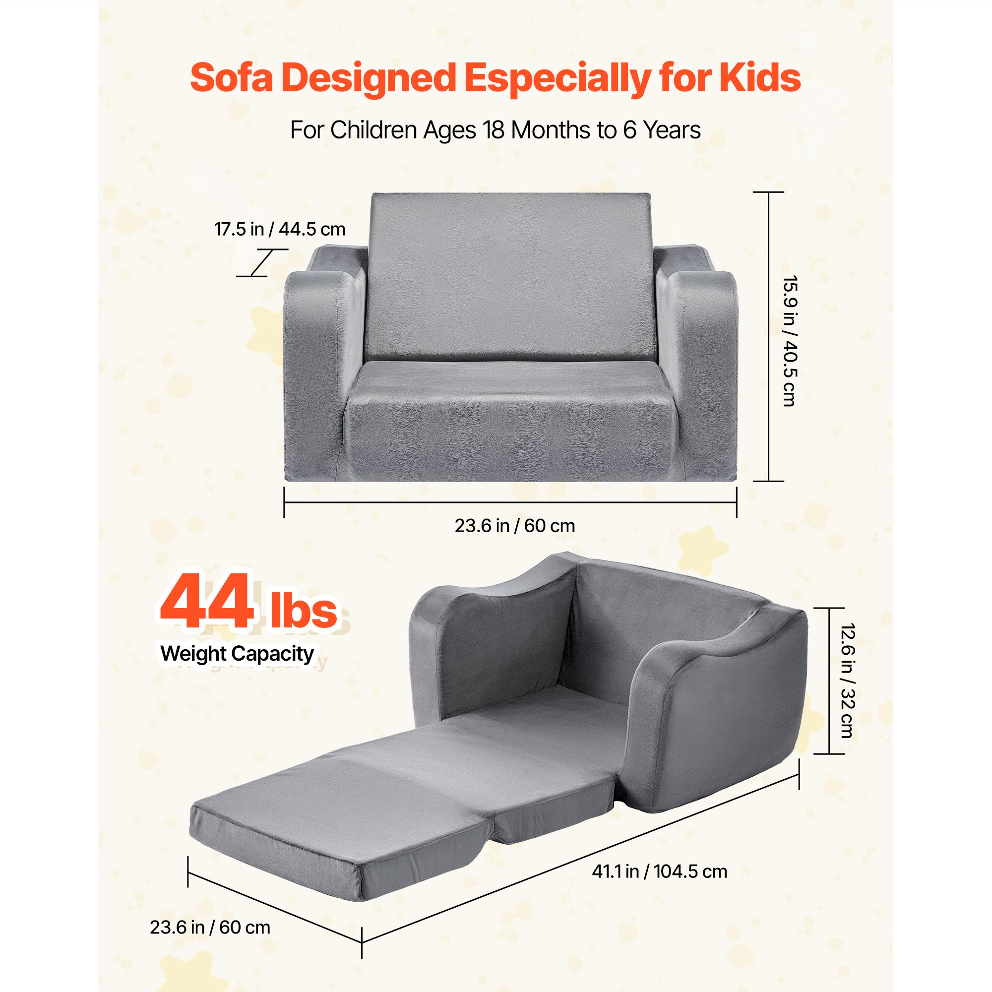 Sofá infantil plegable SucceBuy